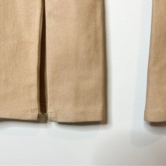 Zara Tan Flared Trouser Leggings Bloggers Favorite - Picture 7 of 9